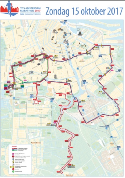 marathon amsterdam parcours