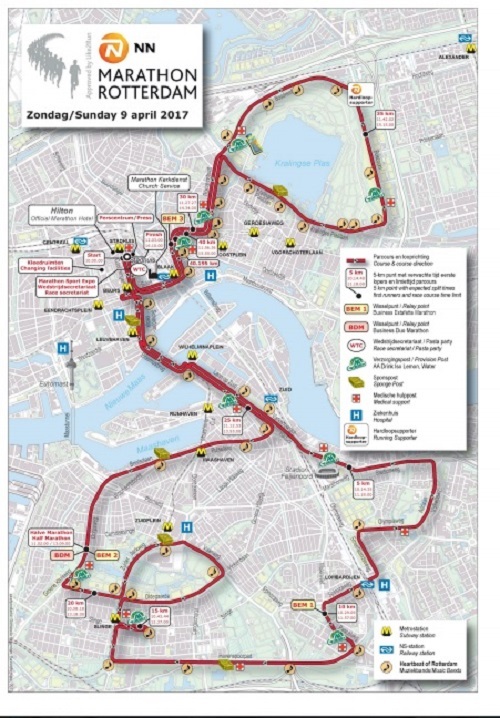 marathon rotterdam parcours